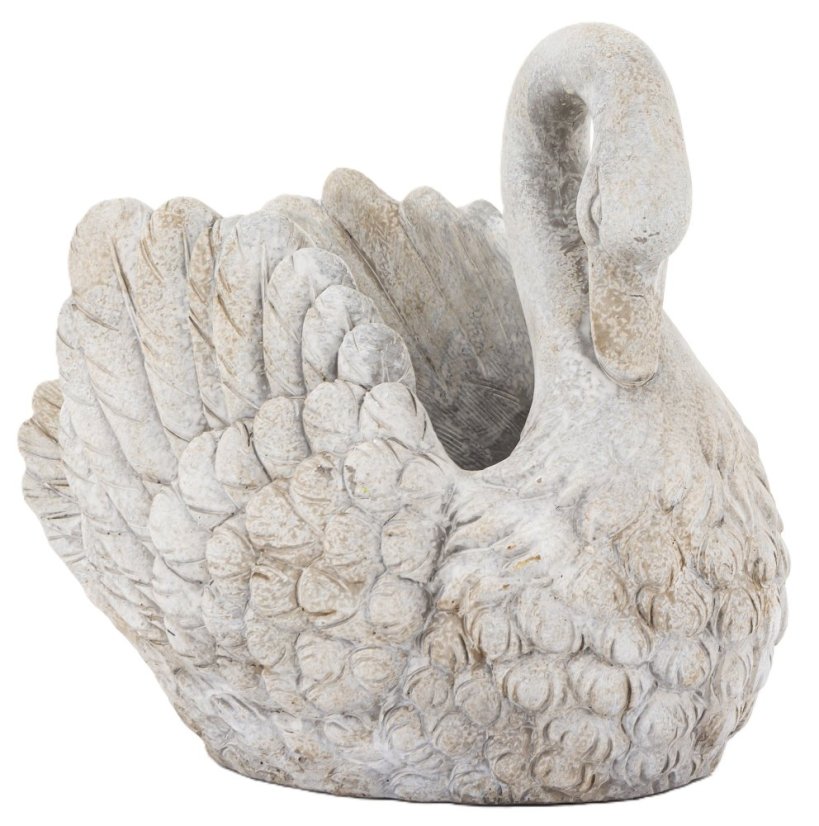 Deckel für Blumentopf Schwan