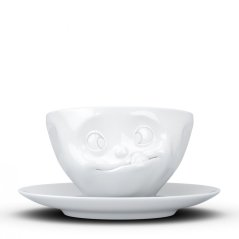 Coffee cup "Licking" in white, 200 ml