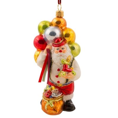 Sammelbaumschmuck aus Glas Clown mit Luftballons
