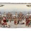 Tapestry Christmas tablecloth Christmas carousel