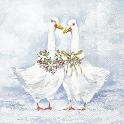 Christmas paper napkins Two geese 20 pcs