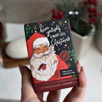 Vianočné tuhé mydlo Santa 100g