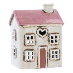Ceramic candle holder House 13 cm