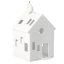 Porcelánový svícen Domek se Santou 17 cm