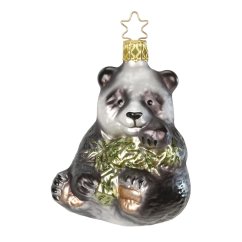 Sběratelská skleněná ozdoba na stromeček Panda