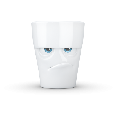 Mug with handle "Angry" coloured, 350 ml