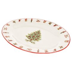 Keramische Servierplatte Weihnachten Weihnachtsbaum 45 cm