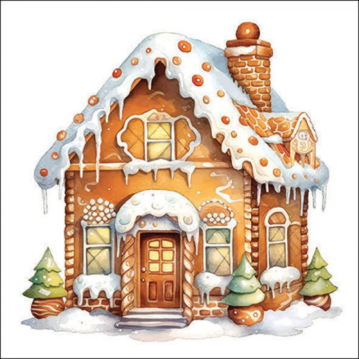 Christmas paper napkins Gingerbread house 20 pcs Christmas paper napkins Gingerbread house 20 pcs