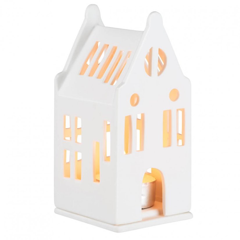 Porcelánový svícen Domek 12,5 cm