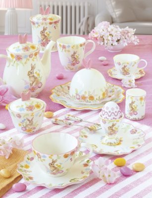 Porcelánová čajová kanvica Veľkonočný zajačik 900 ml