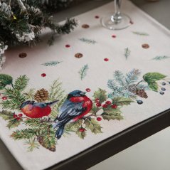 Christmas placemat Winter birds - matt 40x50 cm