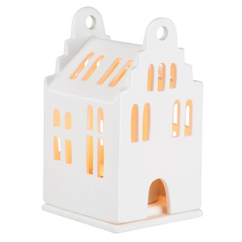 Porcelánový svícen Domek 11 cm