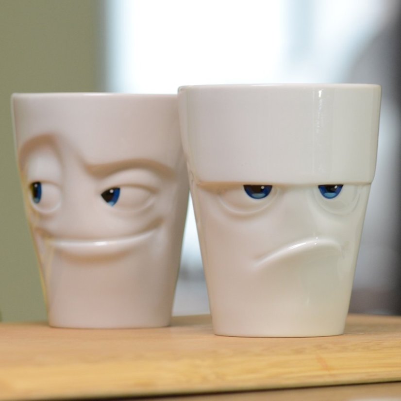 Hrnek s uchem "Naštvaný" barevný, 350 ml