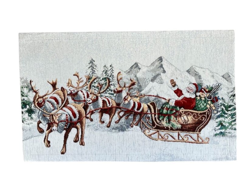 Vianočné prestieranie Santa na saniach 33x53 cm