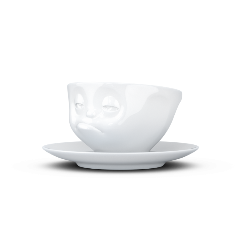 Coffee cup "Bored" in white, 200 ml