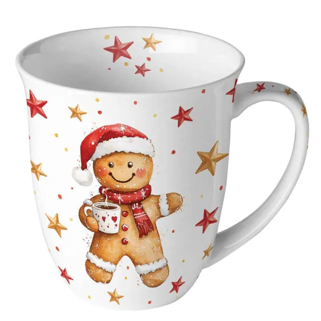 Porcelánový vánoční hrnek Perníček 400 ml