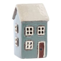 Ceramic candle holder House 10 cm