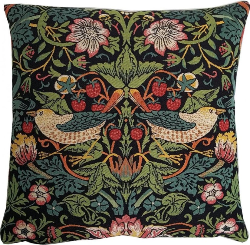 Gobelínový povlak na polštář Zloděj jahod, William Morris 45x45 cm