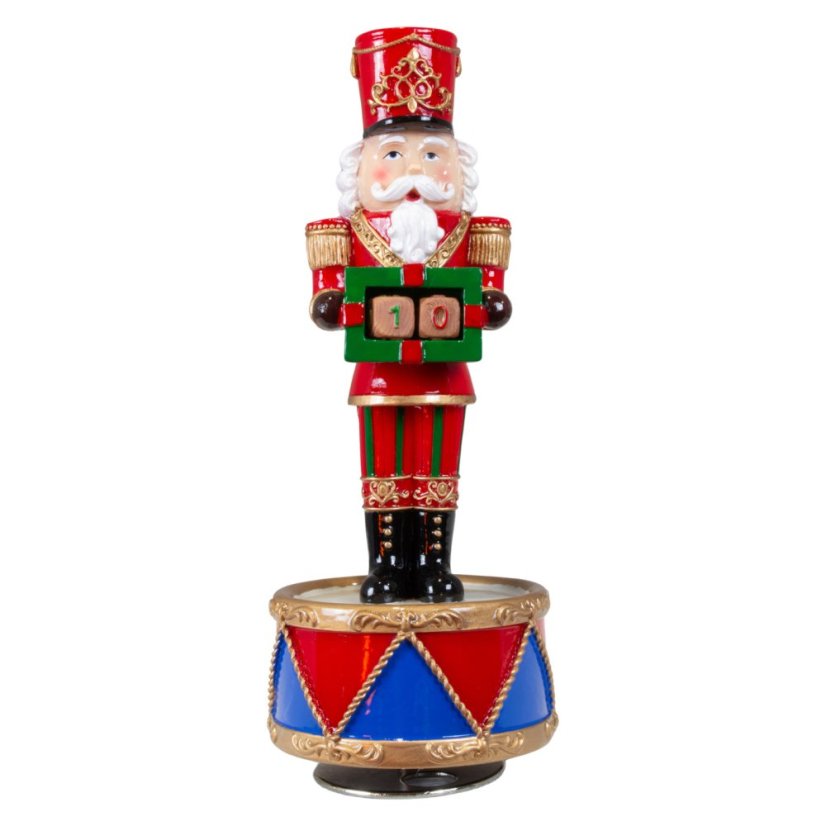 Hrací skříňka Louskáček s kalendářem 21 cm