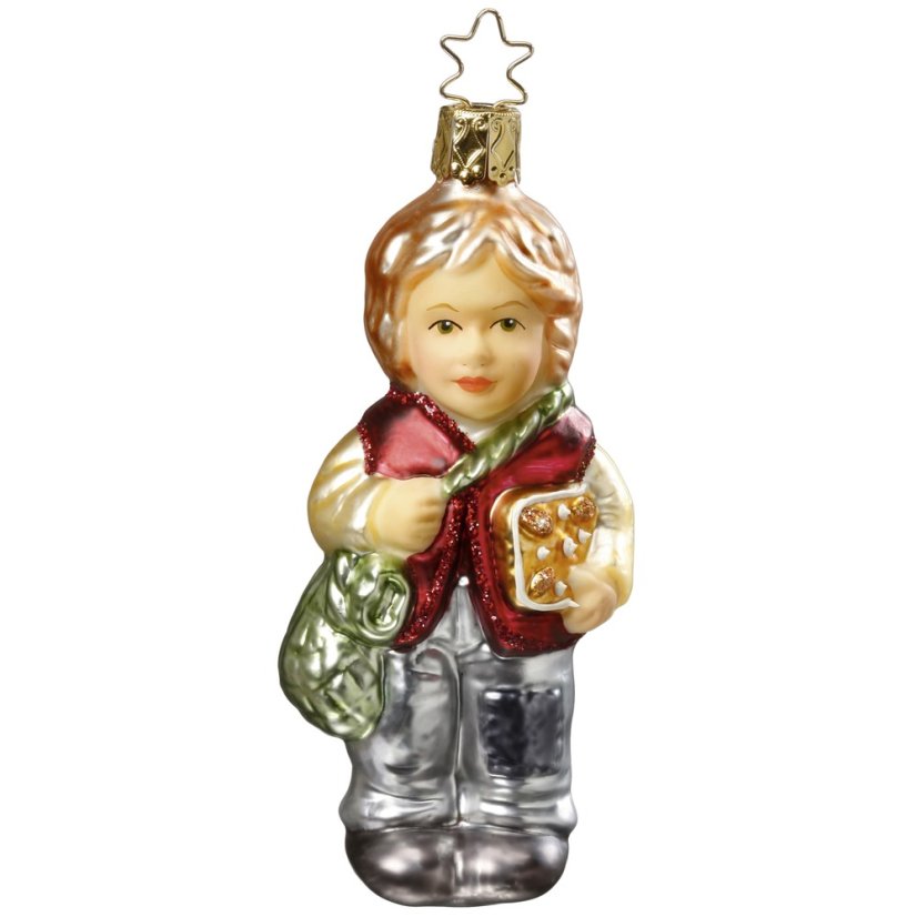 Collectible glass ornament for Christmas tree Hansel