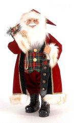 Christmas decoration Santa red-green 64 cm