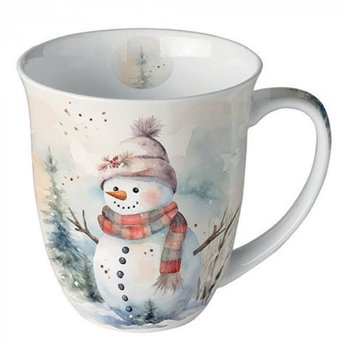 Porcelain Christmas mug Snowman 400 ml Porcelain Christmas mug Snowman 400 ml