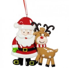 Christmas tree ornament Santa 8 cm