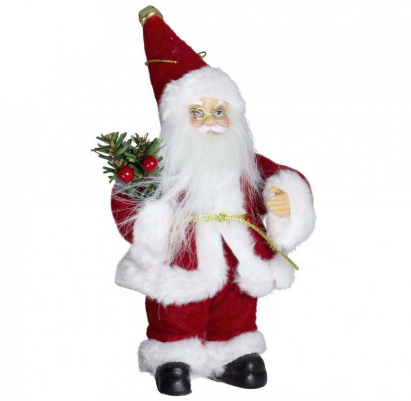 Ozdoba na stromeček Santa malý 18 cm