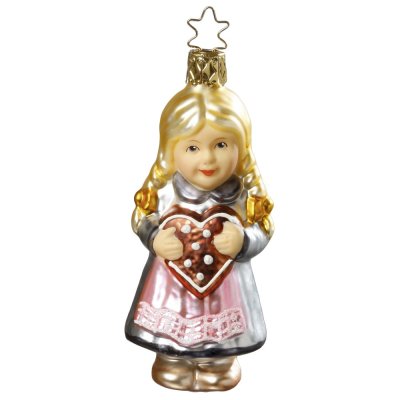 Zberateľská sklenená ozdoba na stromček Marienka