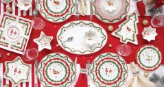 Porcelain serving bowl Christmas time 29 cm