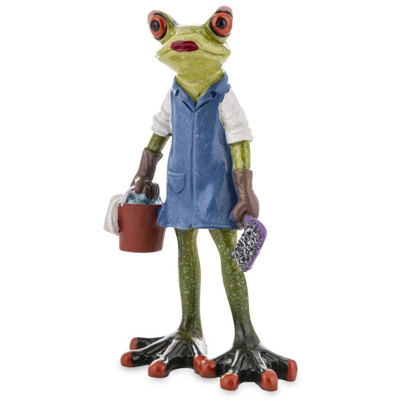 Soška Žaba Uklízečka