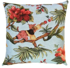 Monkey tapestry cushion cover, 45x45 cm