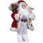 Christmas decoration Santa with skis 45 cm
