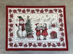 Christmas jacquard placemat Carolers 35x45 cm