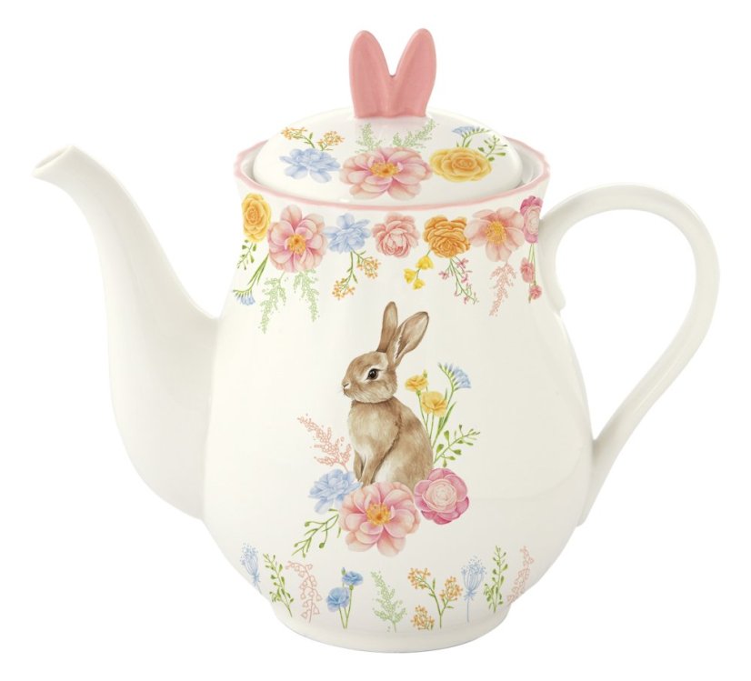 Porcelánová Konvice na čaj Velikonoční zajíček 900 ml