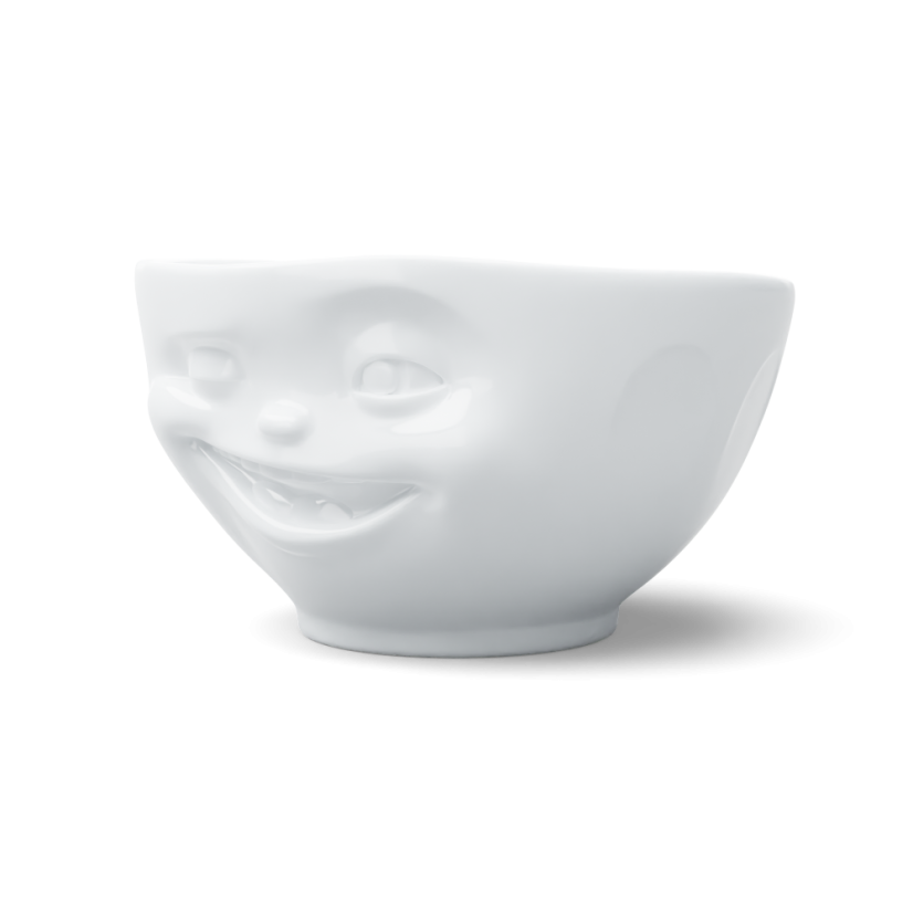 Bowl "Winking" in white, 500 ml