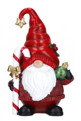 Christmas decoration Dwarf with lollipop 19 cm