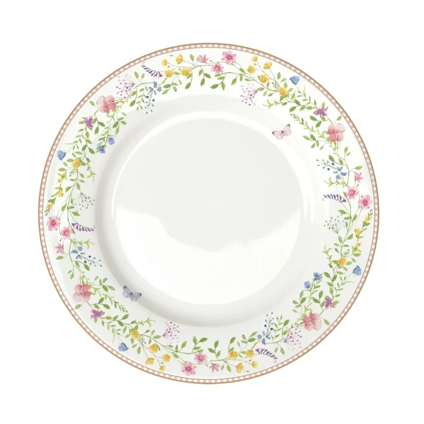 Porzellanset mit 2 Tellern Osterhasen