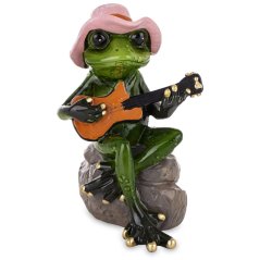 Soška Žaba Kytarista