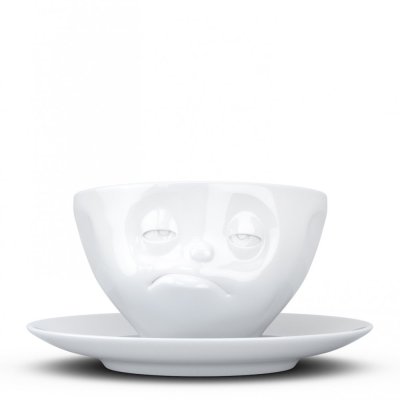 Coffee cup "Bored" in white, 200 ml