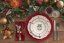 Porcelain oval serving plate Christmas decorations 32 cm