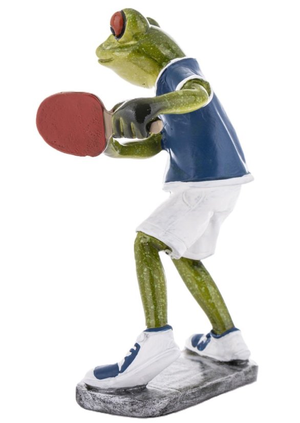 Soška Žaba Stolní tenista