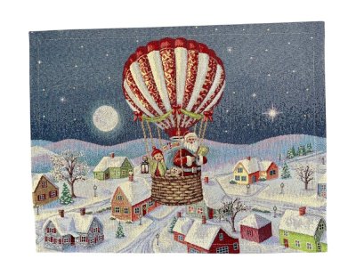 Podkładka świąteczna z motywem świątecznego balonu 40x50 cm