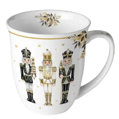 Porcelanowy kubek świąteczny Dziadek do orzechów 400 ml