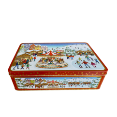 Plechová dóza "Vánoční trh"