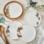 Sada porcelánových talířů Venkovská zvířata 26,6 cm 4 ks