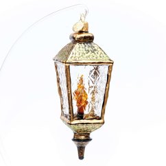 Sběratelská skleněná ozdoba na stromeček Lucerna