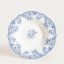 Porcelain deep plate, Blue and White Flowers, 22 cm