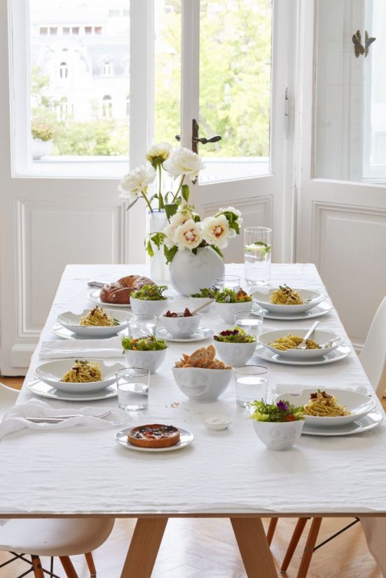 Bowl "Laughing" in white, 500 ml