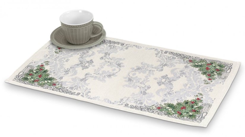 Gobelínové vánoční prostírání s motivem Klidné Vánoce 32x50 cm